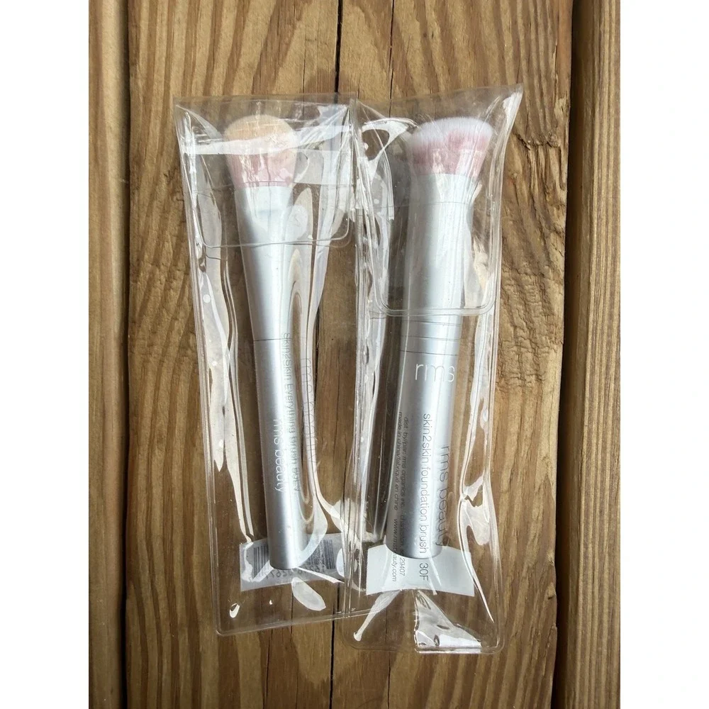 2 RMS Beauty Skin2Skin Everything Brushes for Foundation, And Foundation Brush